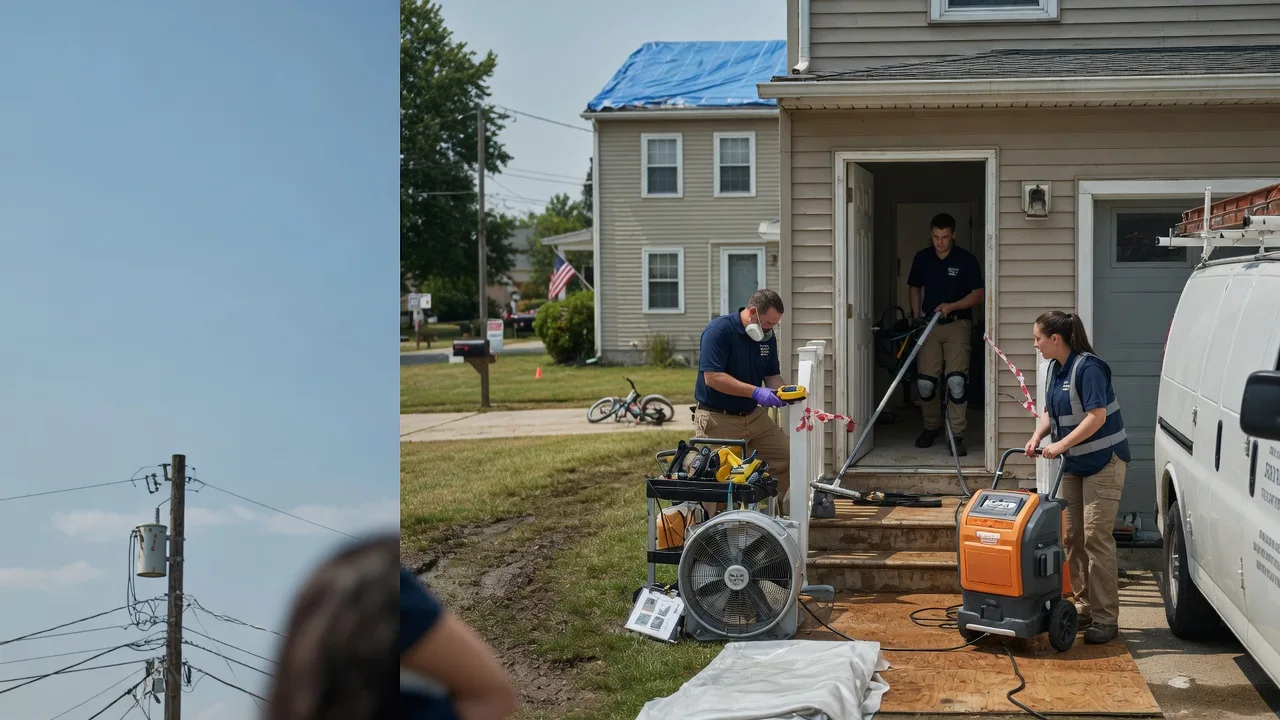 Water Damage Repair in Lafferty, OH near me